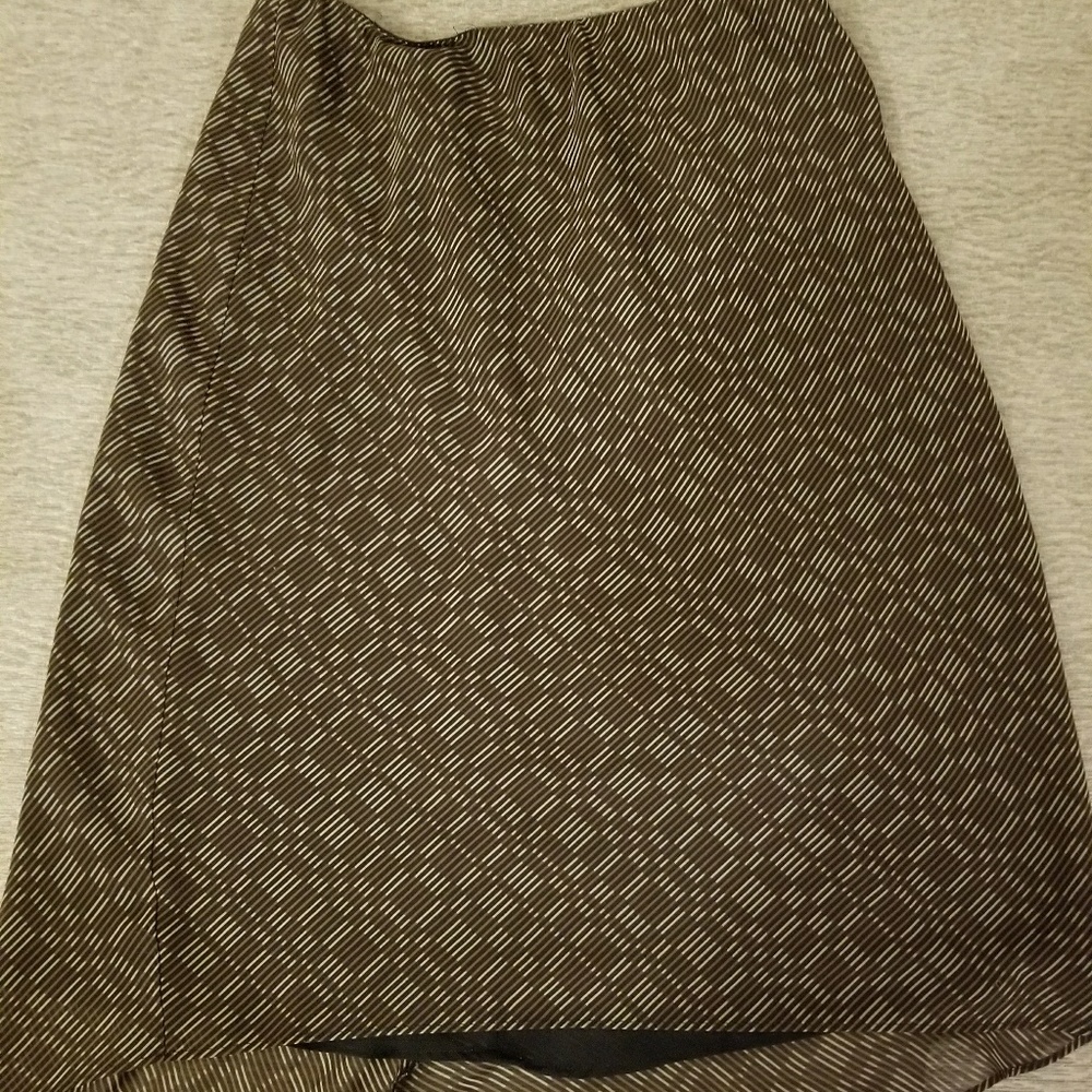 Tan and Black Express Skirt